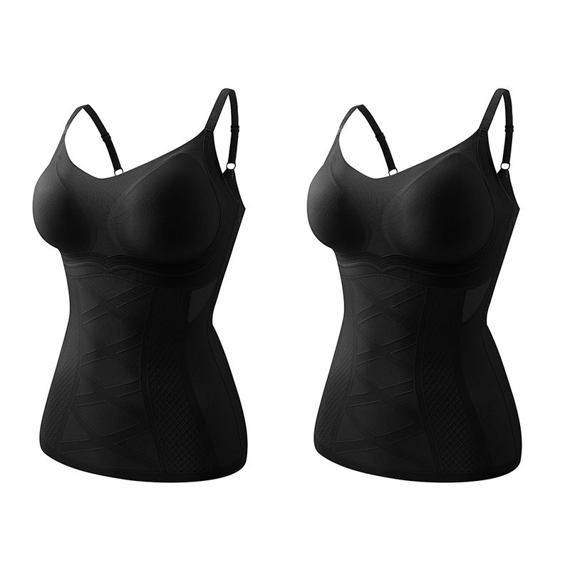 Invisible Shapewear Vest with Lace Trim