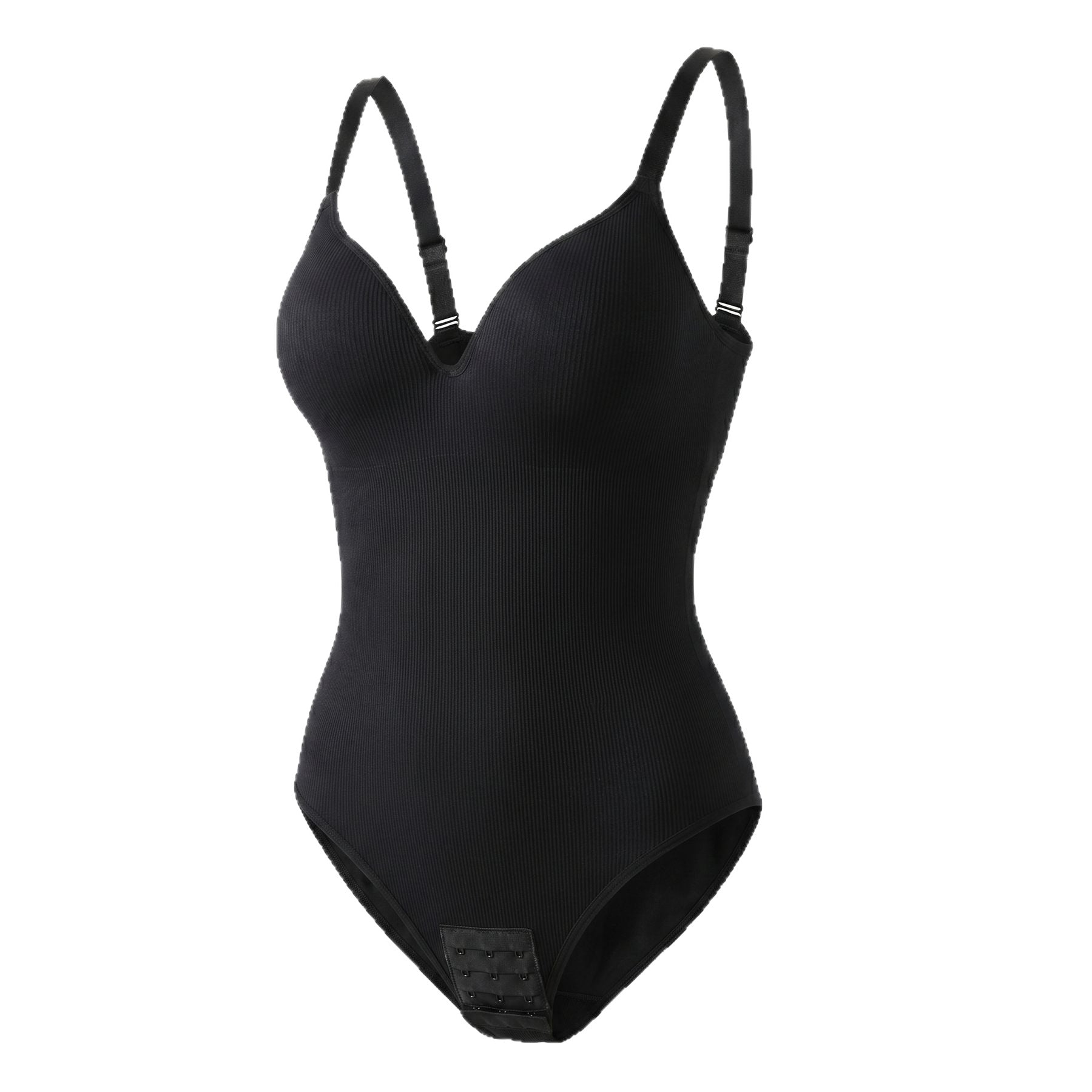 Braless V-Neck Tank Top Waist Cincher and Shapewear with Backless Design