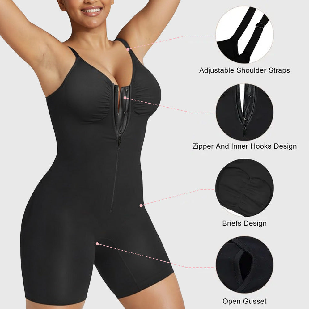 Womens High Elastic Shapewear Jumpsuit