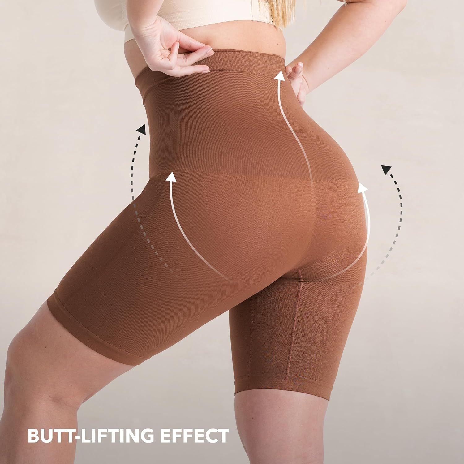 High-Waisted Tummy Control Shapewear Shorts