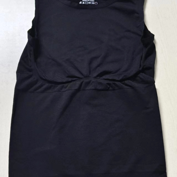 Slimming Shapewear Bodysuit with Waist-Cinching Vest, Solid Color Round-Neck One-Piece Jumpsuit