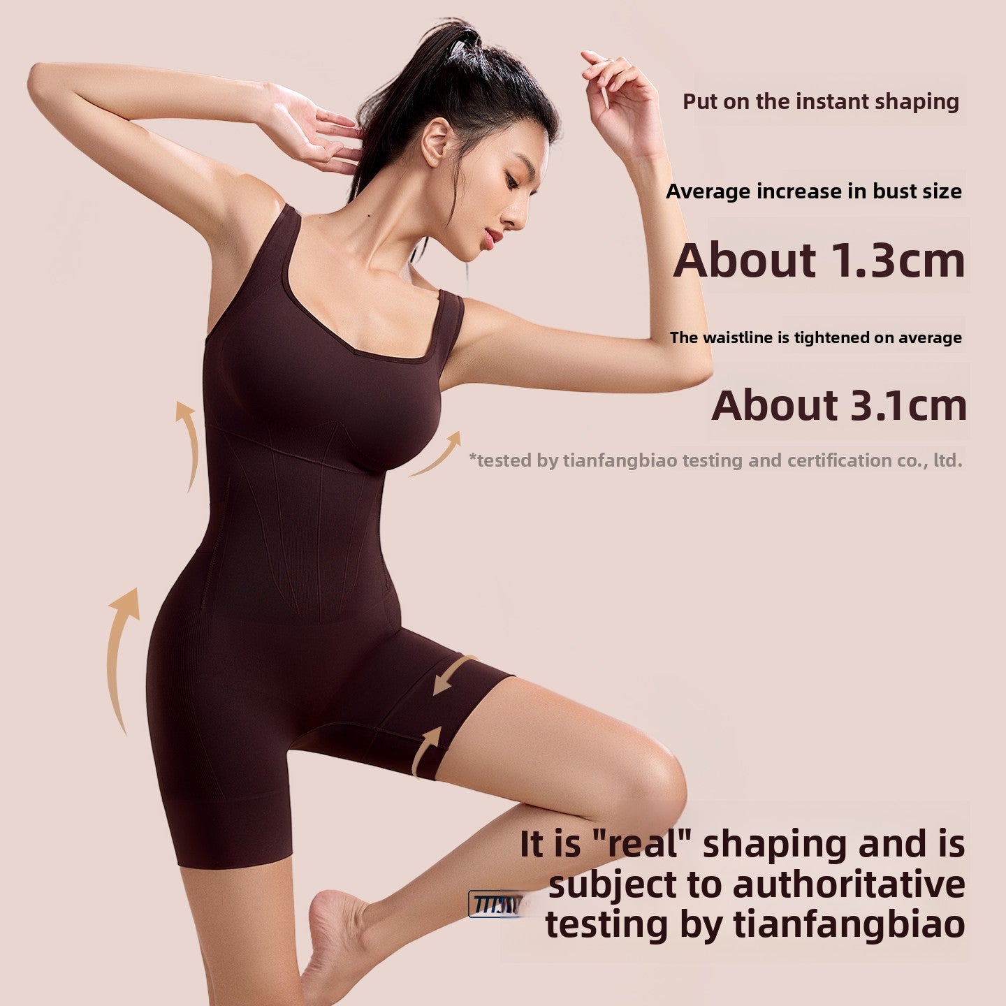 Womens Tummy Control Butt Lift Shapewear Bodysuit