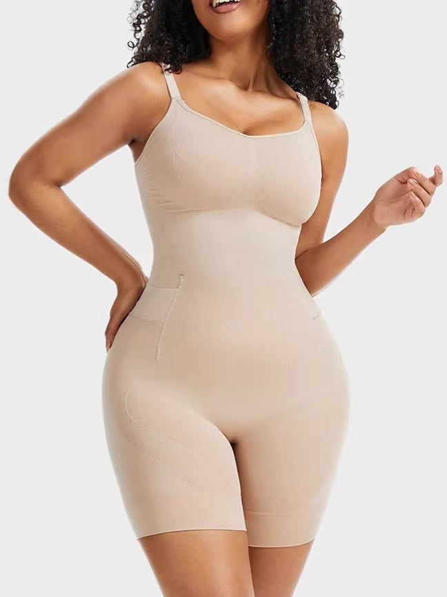 Seamless Shapewear Jumpsuit with Tummy Control
