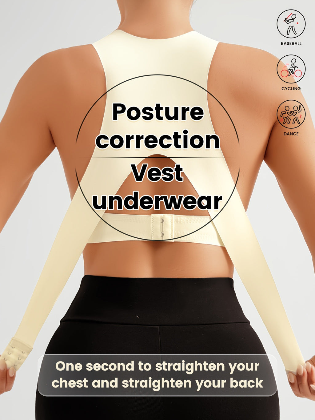 seamless Back-Enhancing  Sports Shapewear