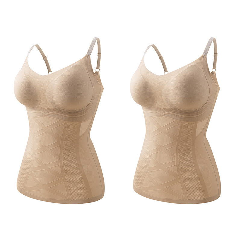 Invisible Shapewear Vest with Lace Trim
