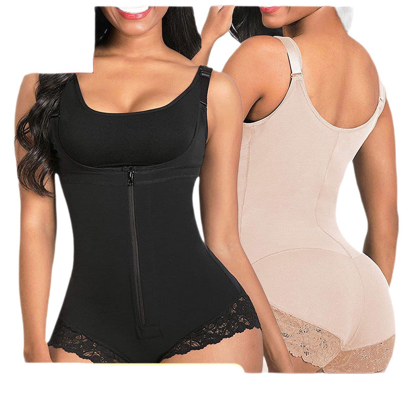 One-piece waist-cinching shapewear