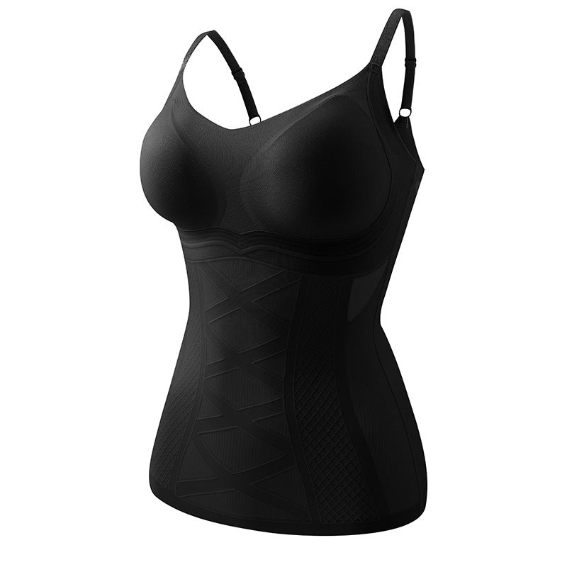 Invisible Shapewear Vest with Lace Trim