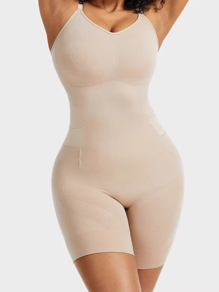 Seamless Shapewear Jumpsuit with Tummy Control