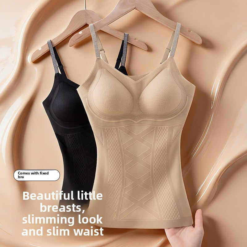 Invisible Shapewear Vest with Lace Trim