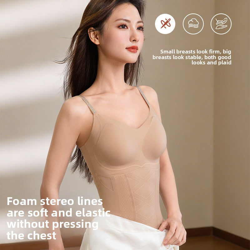 Invisible Shapewear Vest with Lace Trim